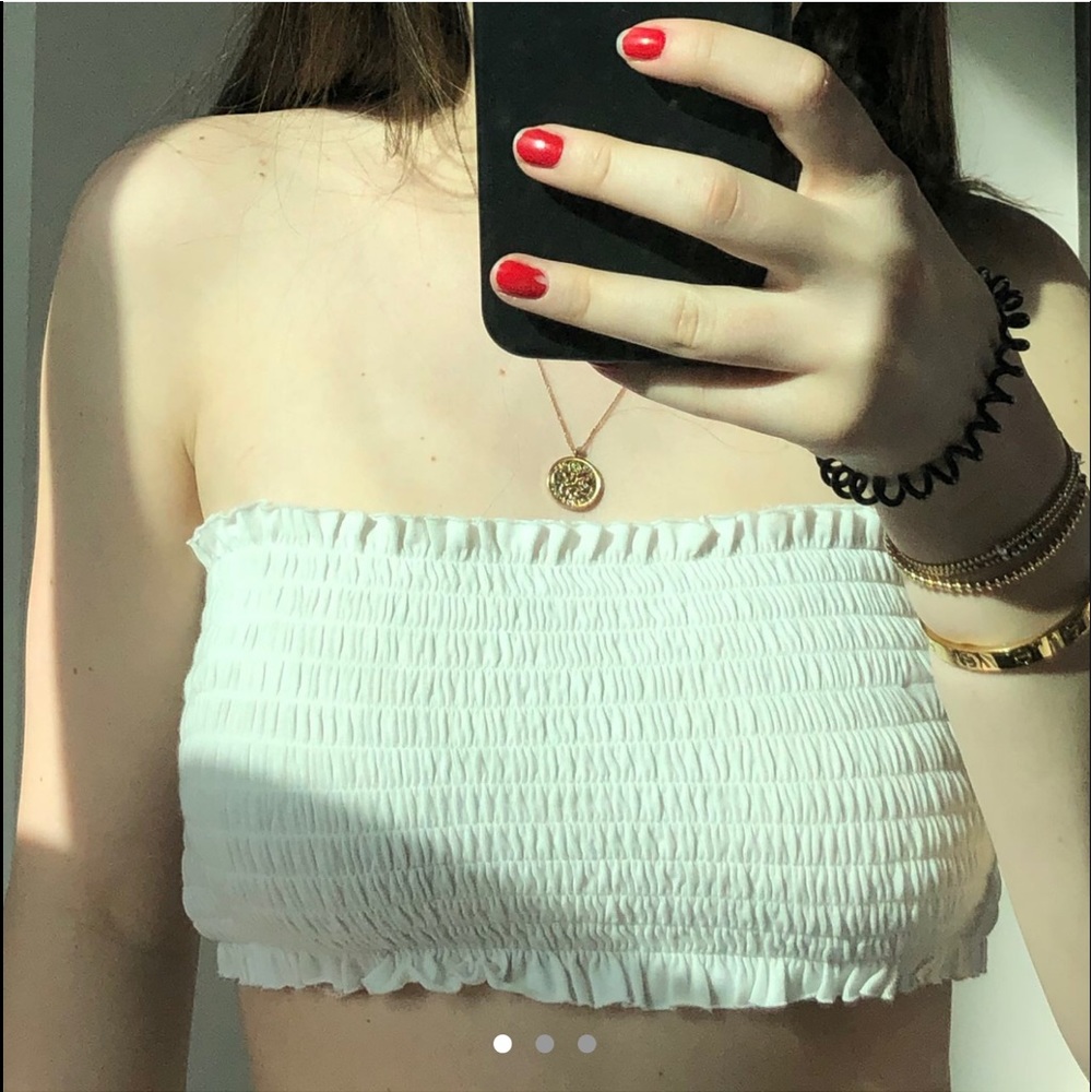 white tube top
